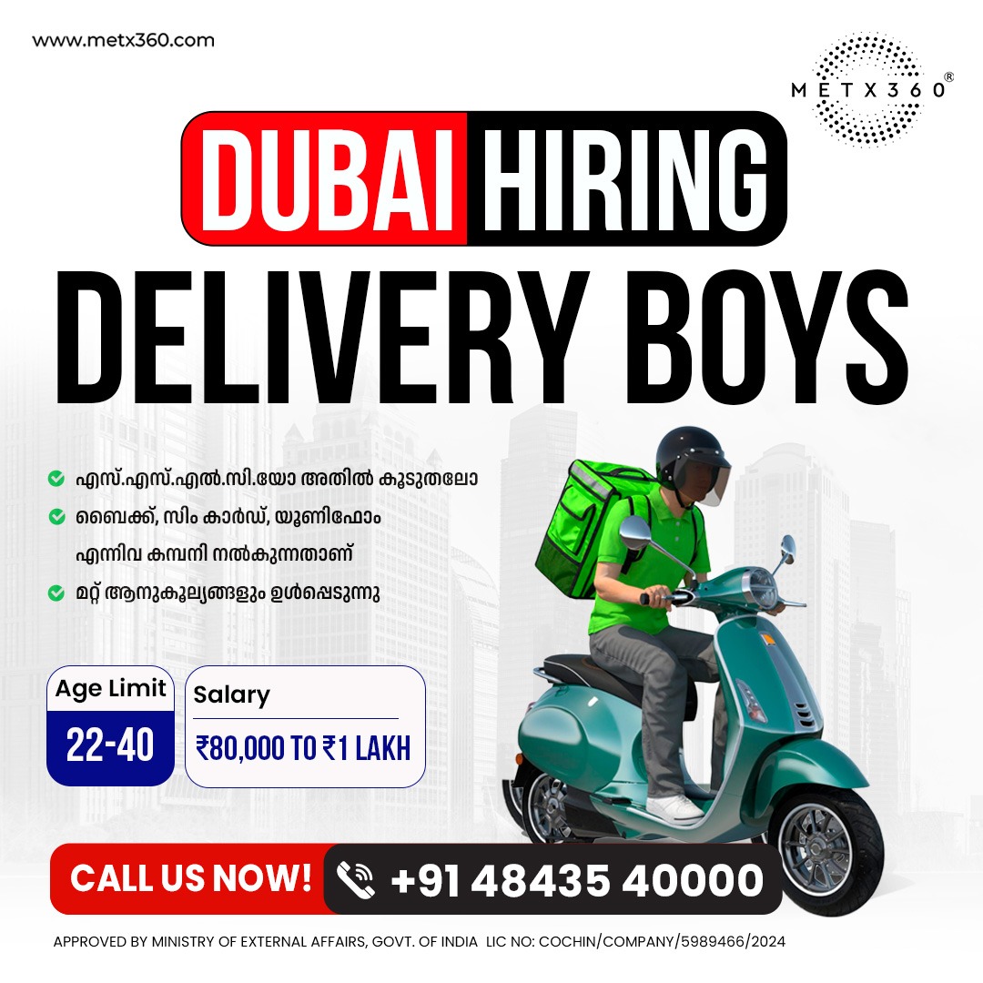 Dubai Job Vacancy in Kochi, Kerala